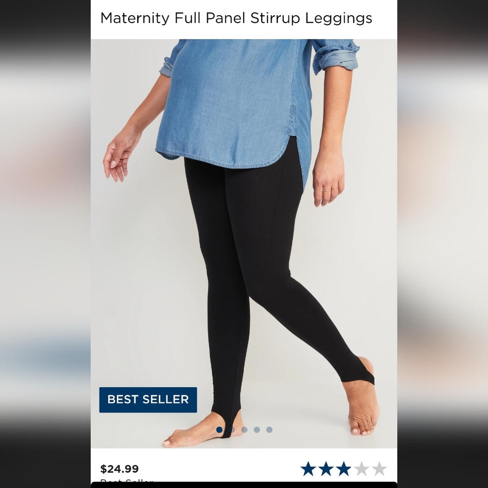 NWT Old Navy Maternity stirrup leggings